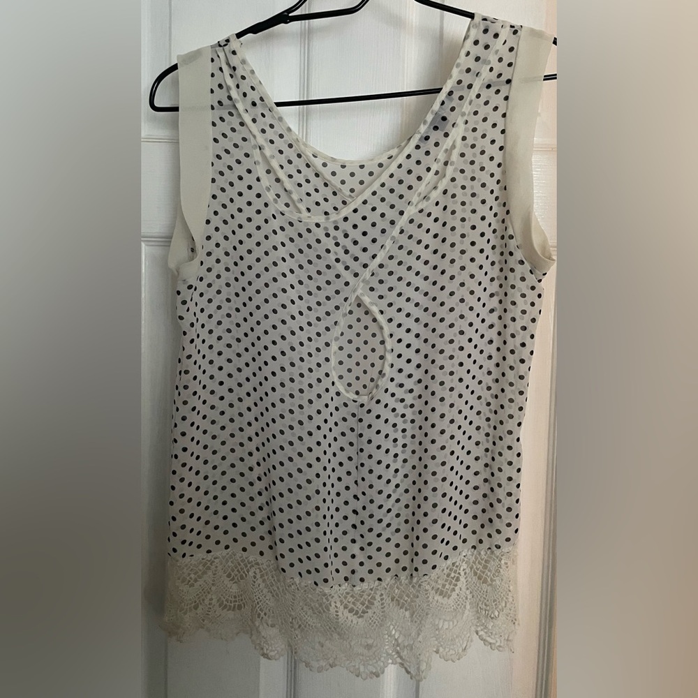 White with black polka dots. By FIRST LOVE. - Picture 2 of 5